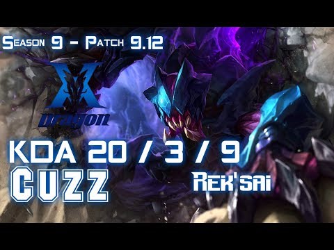 KZ Cuzz REK'SAI vs OLAF Jungle - Patch 9.12 KR Ranked