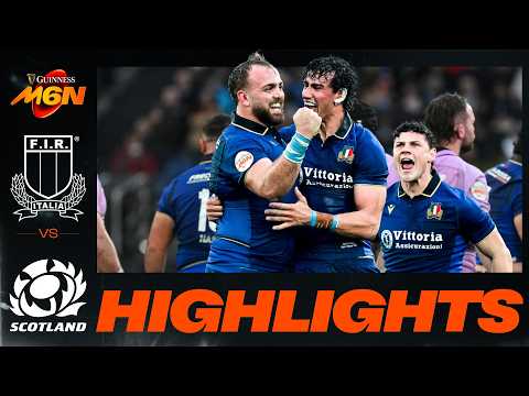 HIGHLIGHTS | Italy v Scotland | A brutal battle and an opening weekend win in Rome!