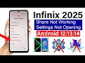All Infinix 2025 GOOGLE FRP BYPASS Share Article Not Working Android 12 13 14 No PC