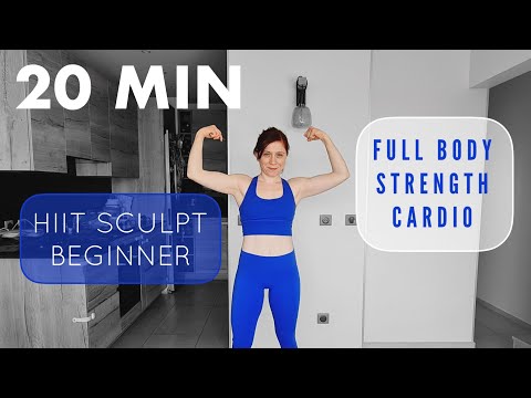 20 MIN HIIT SCULPT BEGINNER | Full Body - No-Jump - No Equipment - Postnatal Friendly
