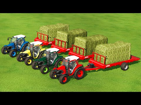 HARVESTING AND LOAD HEMP WITH LINDNER TRACTORS - Farming Simulator 22