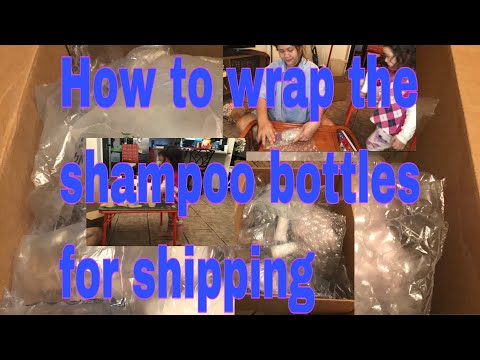 How to wrap the bottles liquid  for shipping/wrapping bottles/Sam and Ems