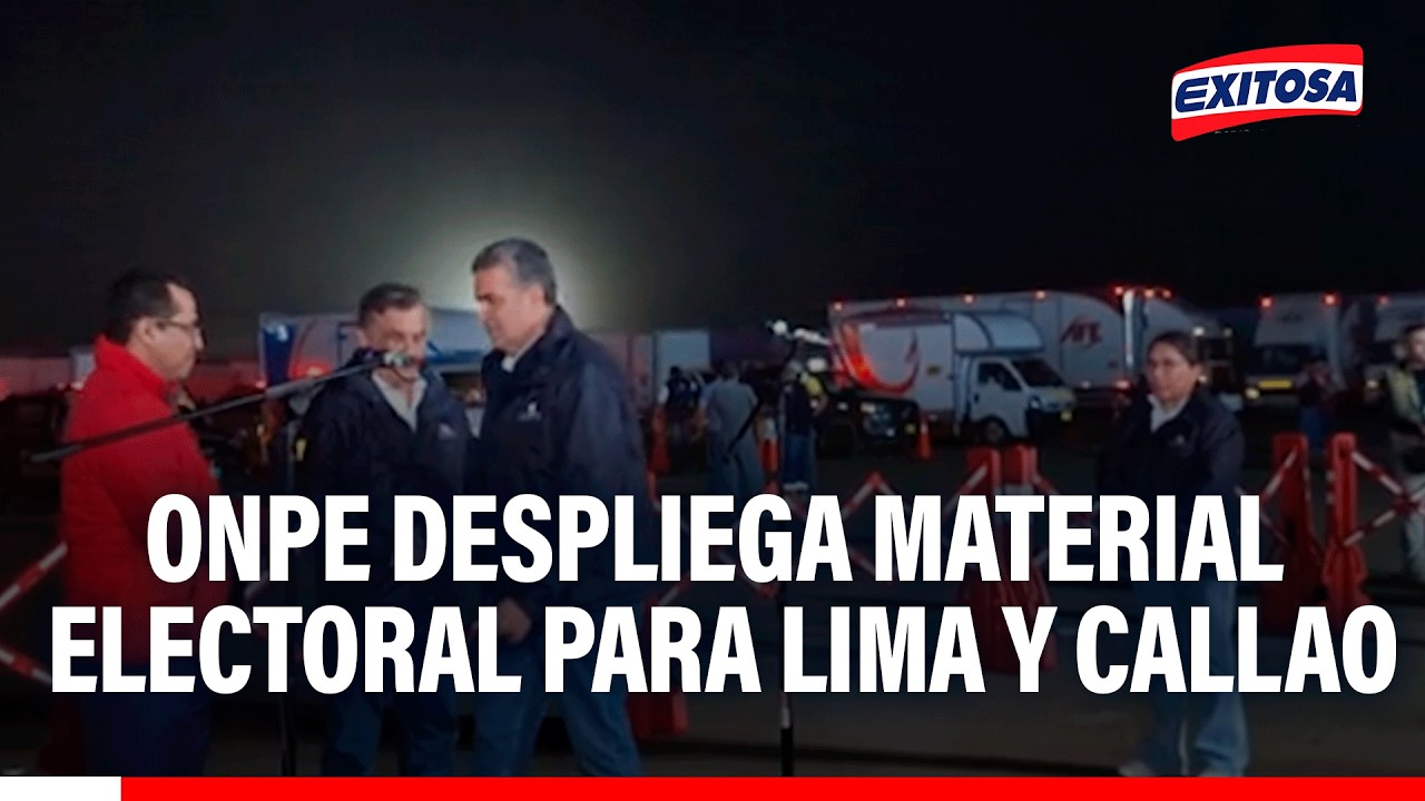 🔴🔵 ONPE inició la distribución del material electoral para Lima Metropolitana y el Callao