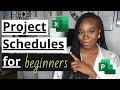 How To Make A SIMPLE PROJECT SCHEDULE PLAN Excel VS Project BEGINNERS PACK 1 3