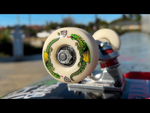 Testing out the Powell Dragon Wheel!