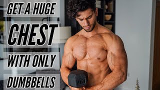DUMBBELL ONLY CHEST WORKOUT / Get A Huge Chest At Home