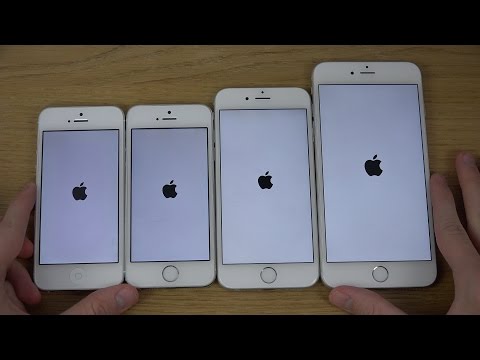 iPhone 6 Plus vs. iPhone 6 vs. iPhone 5S vs. iPhone 5 - Which Is Faster? (4K)