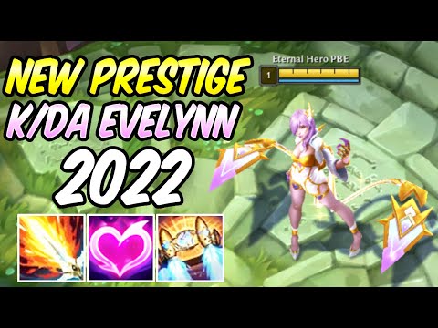 NEW EVELYNN PRESTIGE SKIN 2022 - K/DA EVELYNN MYTHIC SHOP JUNGLE GAMEPLAY | League of Legends