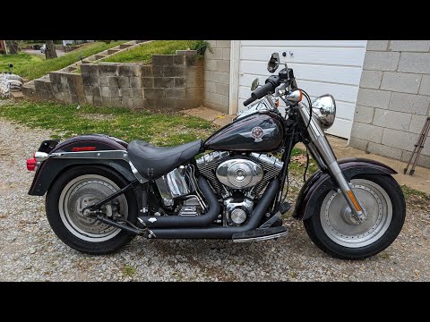 Vance and Hines Shortshots Install on 2005 Harley Davidson Fatboy