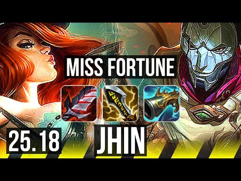 MISS FORTUNE & Nautilus vs JHIN & Seraphine (ADC) | 48k DMG, 15/5/12 | KR Diamond | 25.18