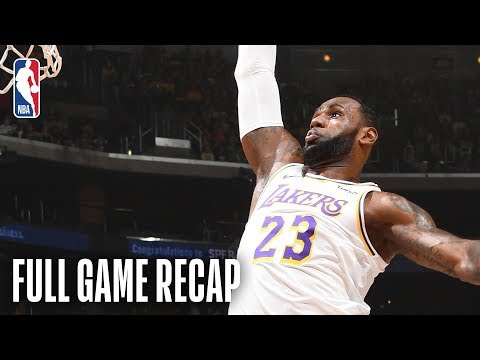 Kings vs Lakers | LeBron James Records Triple-Double | March 24, 2019