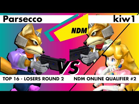 NDM Online Qualifier #2 - Parsecco (Fox) vs. kiw1 (Falco/Peach) Top 16