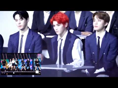[181220] NCT 127 엔시티 127 & WANNA ONE 워너원 REACTION TO RED VELVET 레드벨벳 KPMA 2018 SHORT