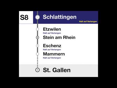 Thurbo/SBB Ansagen - S8 Schaffhausen – Stein am Rhein – Kreuzlingen – Romanshorn – St. Gallen