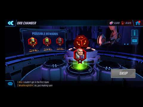 Marvel Strike Force - 63 Red Star Orbs Opened
