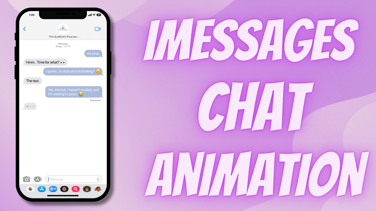 iPhone Text Message Chat Animation – Custom and Group iMessage Designs