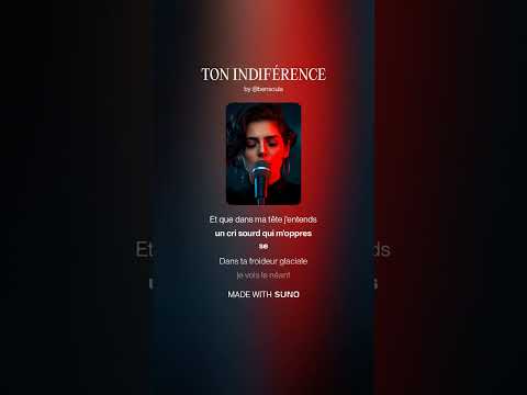 TON INDIFFÉRENCE🎤#francechansons #chansonsfrançaises #viralmelodys