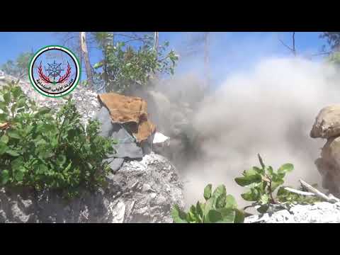 استهداف وتدمير مدفع 122 لقوات النظام في جبل التركمان بصاروخ تاو من قبل الفرقة الأولى الساحلية