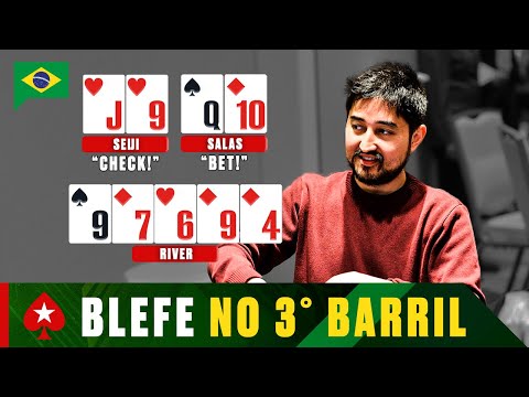 Insane Bluff in the Third Barrel at the BSOP Millions 2022 ♠️ PokerStars Brazil