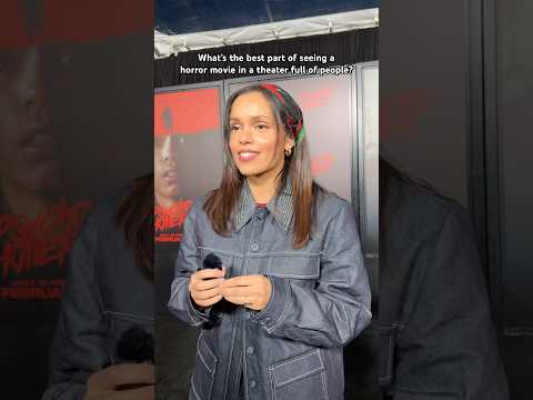 PSYCHO KILLER star Georgina Campbell on seeing scary films in theaters.