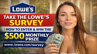 www.lowes.com/survey | How to Enter & Win the $500 Monthly