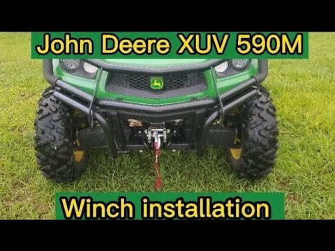 John Deere Gator XUV 590M Winch Installation. How to Guide and Part Numbers For Warn 3500 Winch.