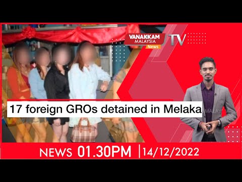 14/12/2022: 17 foreign GROs detained in Melaka
