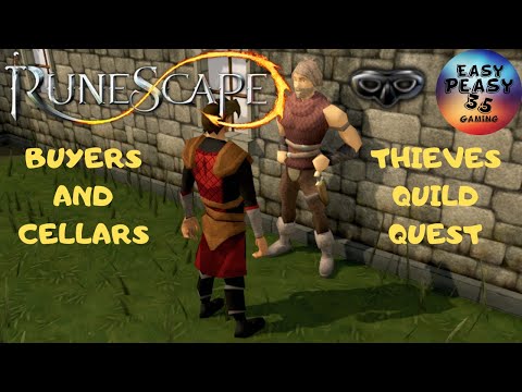 RuneScape: Buyers and Cellars Quest, Thieves Guild, Lets play Walkthrough.