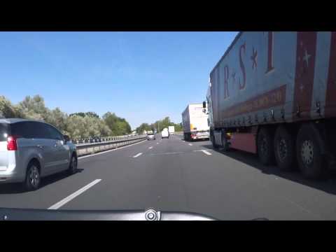 France by Motorway - A10 north of Bordeaux to Peage (toll)