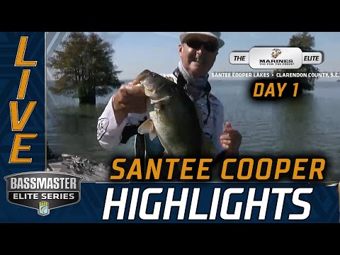 Day 1 Highlights (2020 Bassmaster Elite at Santee Cooper)