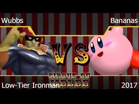 CDM 2017 - Wubbs (C Falcon, et al.) vs Bananas (Kirby, et al.) Low-Tier Ironman - Melee