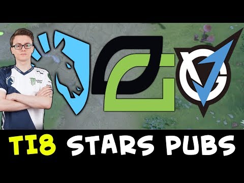 TI8 stars pubs — Liquid, Optic, VGJ players in one game