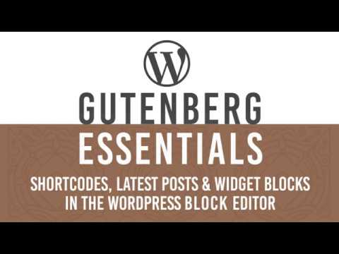 Latest Posts Categories Shortcodes Widgets in WordPress Gutenberg Block Editor