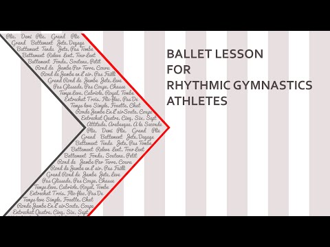 Ballet class workout- advanced. For Rhythmyc Gymnastics. Vaganova method