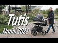 миниатюра 0 Видео о товаре Коляска 2 в 1 Tutis Nanni 2021, Серый + Темно-серая кожа (022)