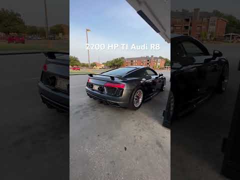2200Hp TI Built Twin Turbo Audi R8.      #r8#audi#twinturbo