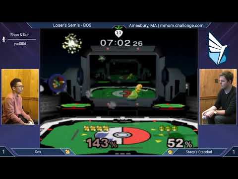 MMOM147 SSBM  - Ses (Fox) vs. Stacy's Stepdad (Peach) - Melee LSF