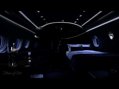 DARK Luxury First (1st) Class Brown Noise Flight Ambience | Jet Plane Sounds for Sleeping | 10 Hours