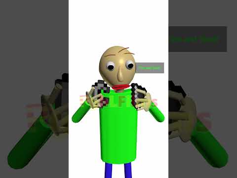 Baldi, but FLINT AND STEEL?? #baldisbasics #baldi #minecraft #minecraftshorts #pghlfilms