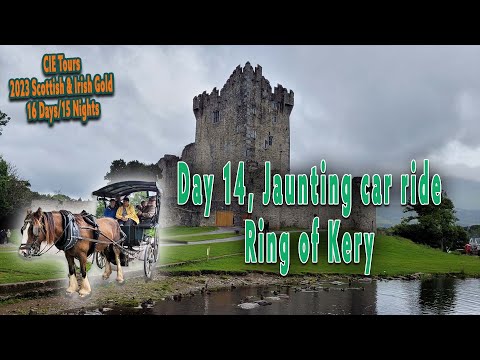 day 14 CIE Scotland and Ireland tour. jaunting car, Ring of Kerry