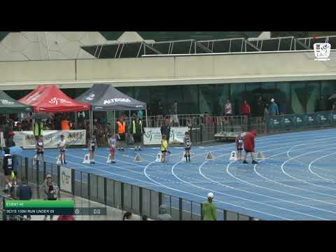 Boys Under 9 100m H4 - 2020 State Combined Events Championships // LAVicTV