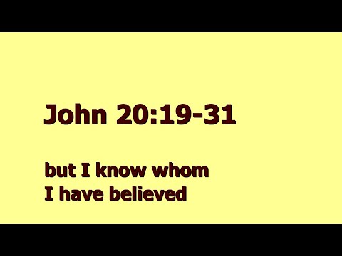 24-4-14 - FBCWC Live - John 20:19-31