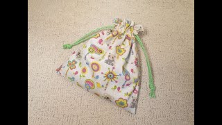 Spielzeug-Beutel Nähen Einfach-Beutel Nähen Leicht-Ohne Schnittmuster-Für Anfänger.