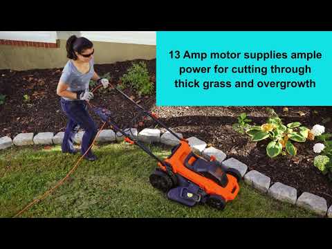 Black Decker 120V 13 Amp 20 Electric Corded Lawn Mower