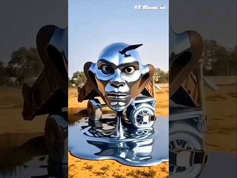 Tractor trolley Smile Liquid metal #dkgcomedy #automobile #tractorvideo #ai #jcbvideo #short #shorts