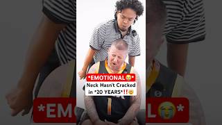 HE *CRIED* AFTER THIS NECK CRACK‼️😭#chiropractic #backpain #neckpain #trending