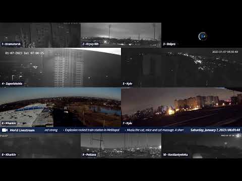 Live views from Ukraine 01/06/2023 B - Kramatorsk, Kharkiv, Kyiv, Zaporizhzhia and other cities