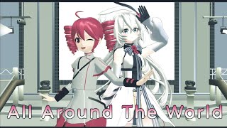 Cover art for around the world Kasane Teto, Eleanor forte cover