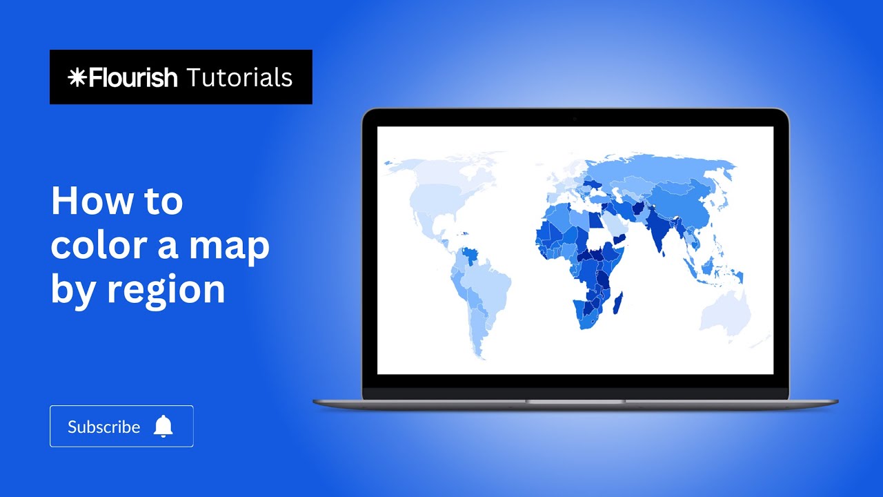 How to color a map by region in Flourish