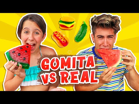 GIANT GUMMY vs REAL FOOD 🍉🍭 EXTREME! | Alejo Igoa